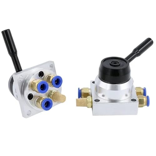 Vanne rotative manuelle pneumatique pour commande de vérin double effet - 6