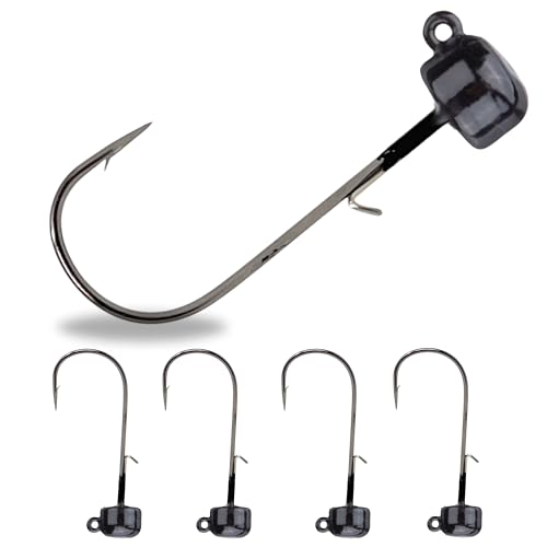 Image of Reaction Tackle Tungsten Mushroom Head Ned Rig Shroom Jig Heads (5-Pack)