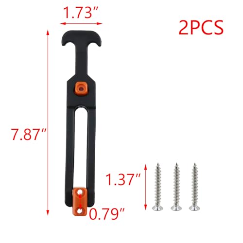 Image of T Tulead Boat Hatch Latches T Handle Latch Rubber Cooler Latch Tool Strap Hood Machine Draw Latches 7.87 inchx1.73 inch, Orange, 2PCS