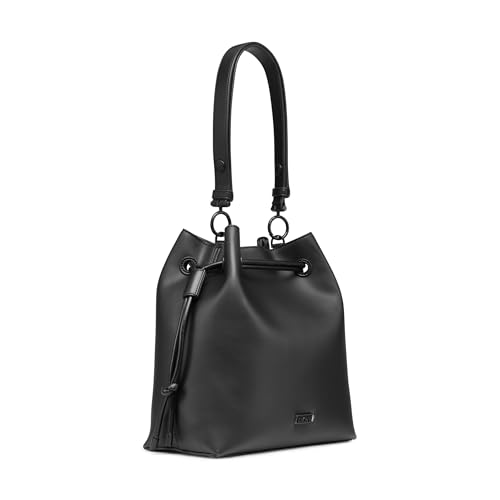 DKNY Women's Handbags Bucket,Black/Black,OS2