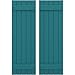 Ekena Millwork ARW101BB518X35ANH Americraft Five 2 Exterior Real Wood Joined Board-n-Batten Shutters (Per Pair), 17 1/2"W x 35"H, Antigua