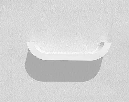 Zespend - Estantería flotante (70 unidades), color blanco Cover