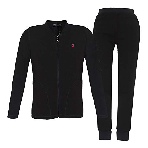 Chaleco térmico USB unisex en forro polar negro talla M