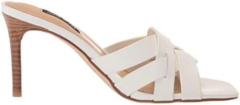 Nine West Women's Linette Heeled Sandal, White 141, 9.5 | Image 5