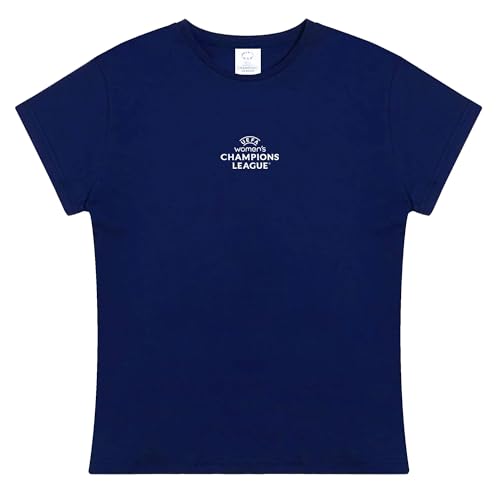 T-Shirt Femme UEFA Womens Champions League en coton noir pour supporter de football