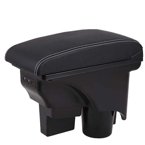 Vantaggi: Il design ergonomico consente di riposare comodamente le braccia durante la guida, riducendo efficacemente l'affaticamento del conducente. Doppio spazio per telefoni cellulari, monete, altri accessori, ecc. per rendere l'auto più ordinata e meno disordinata.