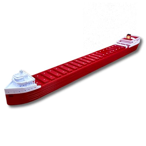 SS Edmund Fitzgerald Model 12 by TitanicToyCo Great Lakes Freighter Model Toy Ships Model Ships Ship Models Titanic Toys For Kids Titanic Model Titanic Ship