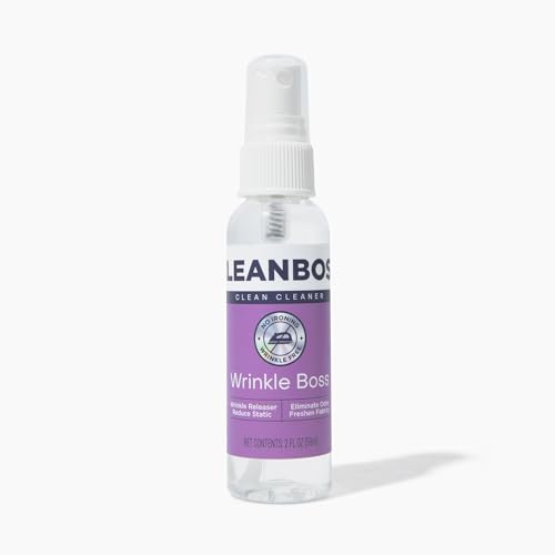 image for CleanBoss Wrinkle Boss Release Spray for Clothing - 2 Bottles Plus 1 M