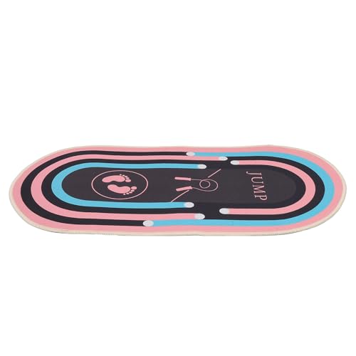 Colchoneta ovalada para saltar con cuerda, 80x49 cm, 1 cm de grosor para uso en casa