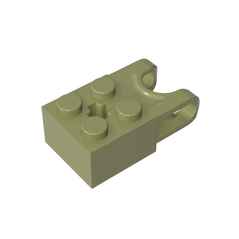 GDS-1206 92013 Hinge Brick Technic Brick Special 2x2, Olive Green, 10 PCS — image 1