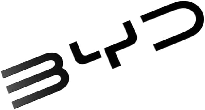 Car Accessories Letter BYD Car Emblem Badge for BYD Shark Shark 6 2026 2025 2024 Auto Letters 3M Adhesive Raised Decal（Matte Black）