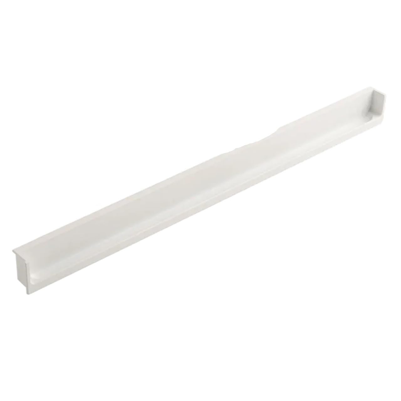 EKalgretrA Recessed Sliding Handles Embedded Concealed Pulls Handles White Wardrobe Doors Black Cabinets Gray Drawers Recessed Finger(White 400mm)