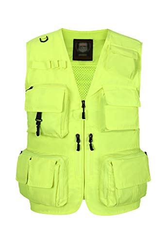 Image of Hbufnha Outdoor Fishing Hunting Vest Multi Pockets Work Cargo Jacket
