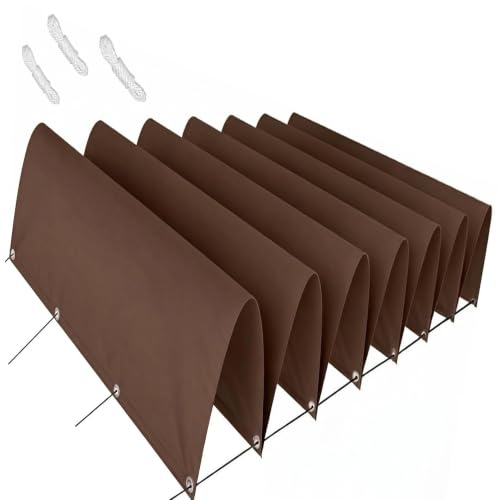 Voile d'ombrage extérieur rétractable marron pour aménager votre terrasse - 2