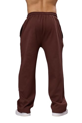 Image of FUAARK Mens Eclipse Straight Tracks Oversized Cotton Gym & Streetwear Pants