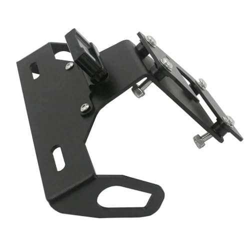 Support de plaque moto Z900 rigide et inclinable avec support permis arrière