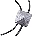 Bolo Tie color argento a forma di piramide, Argento-cuscino, Bolotie, Western cravatta