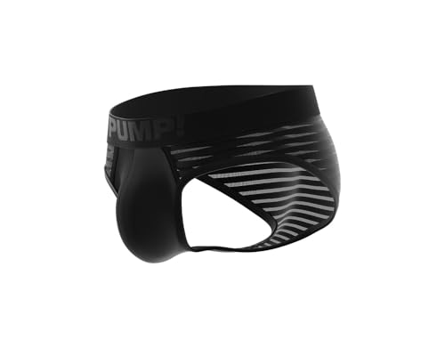 Pump! Whisper Black Brief | Men's Underwear Briefs | Low Rise Boys Briefs | Waistband Men's Brief | Micro Mesh Fabric | Moisture Wicking | Lightweight | Breathable | Unique Design for Comfort2
