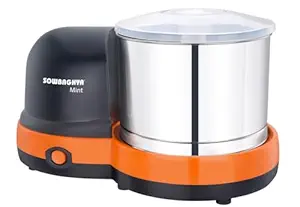 Sowbaghya Mint 2Ltr Table Top Wet Grinder (Black) | Heavy Duty Motor | Ideal for Your Kitchen | 2Ltr Wet Grinder for All Kinds of Batter for South Indian Dishes