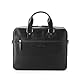 DRAKENSBERG Leder 15 Laptoptasche ’Marlon’ für Herren, luxuriöse Aktentasche fürs Büro, Arbeit und Reise, 8L - Schwarz, DR00541