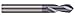 Micro 100 SPD-125-120X Spotting & Centering Drill, 120? Point Angle, 1/8" Dia, 3/8" Flute Length, 1/8" Shank Dia, 1-1/2" OAL, AlTiN