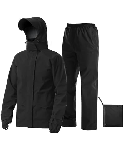 iCreek Rain Suit Waterproof Jacket with Pants 2 Pieces Breathable