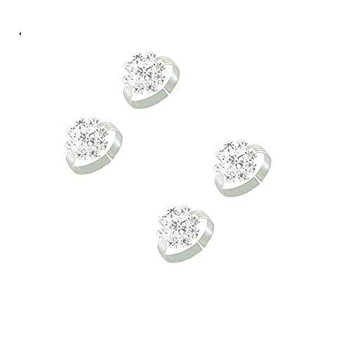 Fashion Accessories Toe Ring Sterling Silver Abstract Pattern Design Toe Ring Adjustable Jewelry for Women. Set of 2 Pairs Toerings. (027-2PAIRS)-picture-36