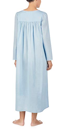 Eileen West Sleepwear & Loungewear for Women - Poetic Woven Lawn Collection - 100% Cotton Longsleeve Full-Length Nightgown2