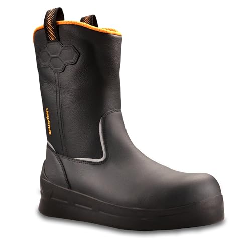 HexArmor Asphalt Work Boots for Men, HeatArmor Wellington Style, 572°F Heat Resistance, Composite Safety Toe, Puncture and Slip-Resistant Sole | Size 11