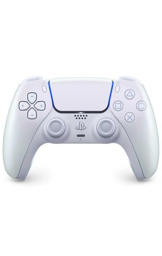 Playstation Sony, Manette 5 Officielle DualSense, Sans Fil, avec Retour Haptique & Gâchettes Adaptatives, Micro Intégré, Batterie Rechargeable, Compatible PS5/PC, Couleur : Chroma Pearl