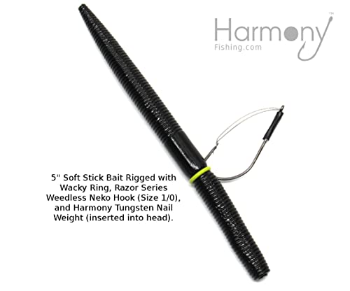Harmony Fishing - Razor Series Weedless Neko Hooks (10 Pack) (Size 1/0 (10 Pack)) - Thumbnail 5