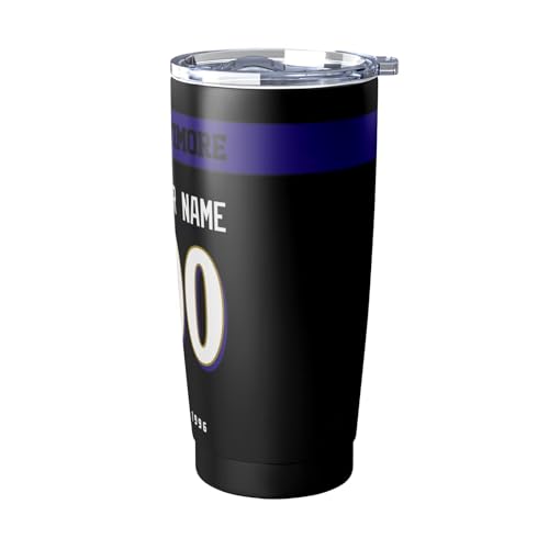 Image of ANTKING Baltimore Tumbler 20 oz Travel Coffee Cup Custom Name Number for Men Women Boy Gifts