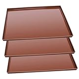 ELAYARD 3Stücke Silikon Trocknermatten für Gemüse und Snacks Hitzebeständig Wiederverwendbar und Leicht zu Reinigen für Dehydratoren und Backöfen
