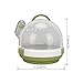 Locadence Portable Carrier Hamster Carry Case, Funny Cute Travel Small Pet Out Cage with Water Bottle for Guinea Pigs, Hedgehogs, Rabbits, Chinchillas (Green)