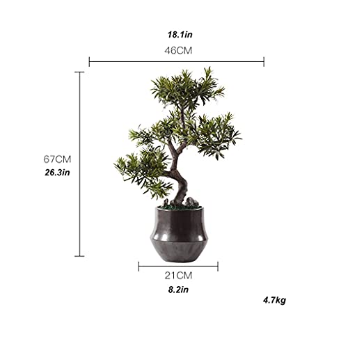 Künstlicher Bonsai-Baum Kunstpflanze Zen Willkommen Songshan Stein Bonsai Ornamente Japanische Hotel Korridor Gang Veranda Landschaft Topfpflanzen - Image 3