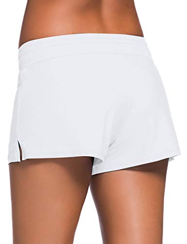 ChinFun Women's Board Shorts Swimswear Bottoms Tankini Swim Bathing Briefs Swimsuit Boardshorts Beach Trunks with Liner3