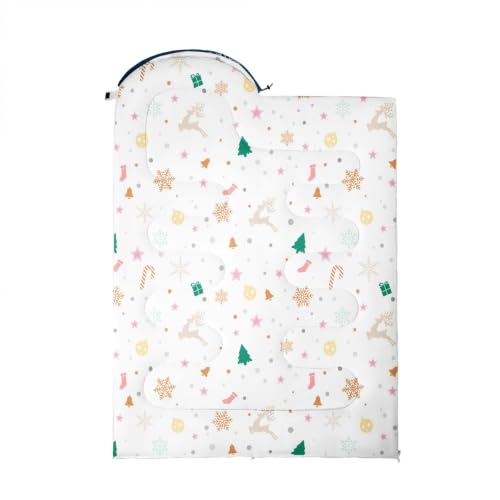 Feelyou Bolsas de Dormir Navy Blue Pink Snowman para Camping miniatura 2