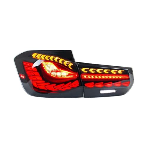 Feux arrière noirs pour BMW Série 3 F30 F80 M3 2011-2018 avec clignotant séquentiel