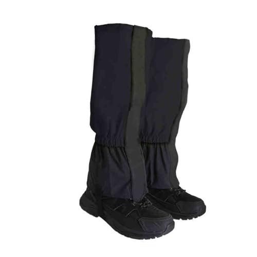 Hiking Gaiters,Hiking Leg Covers,Shoe and Boot Protection, Cross-country Leggings, Suitable for Snow And Mountaineering(Black)