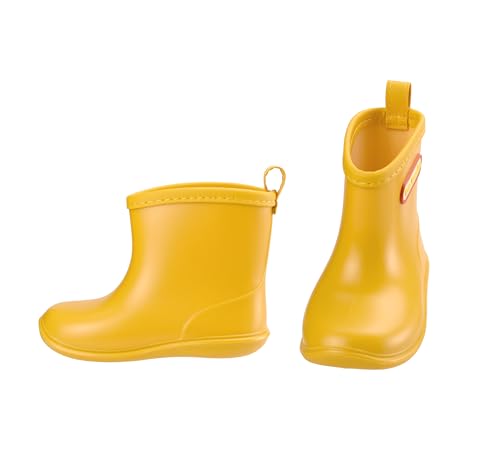 TRIWORIAE-Kids Toddler Rubber Rain Shoes PVC Waterproof Rain Boot Non-Slip Wellington Boots for Children Boys/Girls
