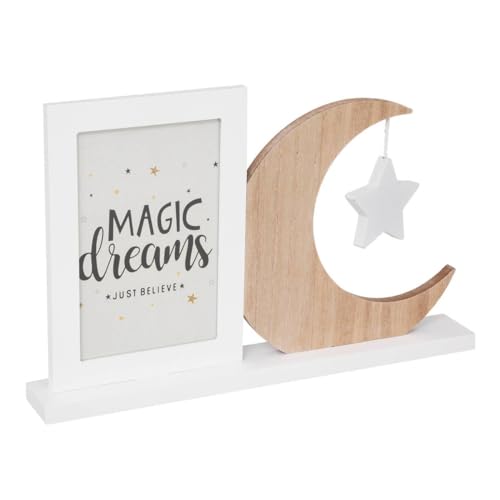 Atmosphera - Marco de Fotos Infantil Luna - Madera y Cristal