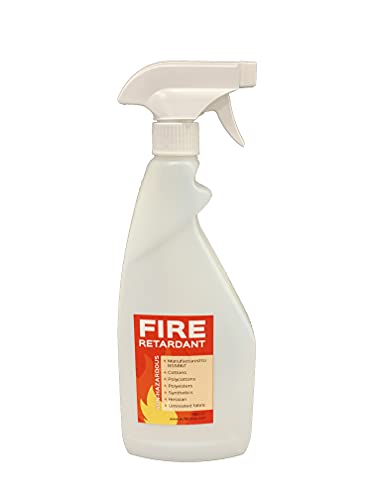 EU Fabrics Flame Retardant Spray - British Standard 5852 - Cotton Polyester Polycotton Synthetic Hessian and Untreated Fabric Protection - Used for Curtains Upholstery Cushions (750ml)