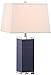 Safavieh Lighting Collection Deco Leather Navy Table Lamp, Set of 2