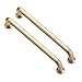 2 Pièces Poignées de Porte de Tiroir de Cuisine en Dorée Poignee de Porte Meuble, Poignée de Tiroir Matériel Moderne pour Cuisine, Chambre, Armoire (96mm)