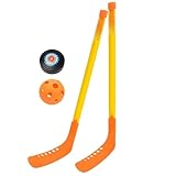Peufcmi Bastoni da Hockey per Bambini, Bastoni da Hockey per Bambini | Set di Bastoncini da Leggeri,Set di Palline da su Ghiaccio per, Set di Mazze da Leggero per
