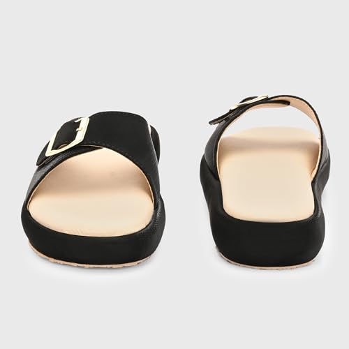 Image of Centrino Women's Sandals | Elegant Stylish Slip-On Chappals for Ladies |Lightweight & Breathable Slippers /Flip-Flops| Durable Outdoor Synthetic Casual Wear,Party and Formal Occasions(9322)