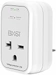 BXST 220V Surge Protector Electronic Voltage Protector for Home Appliance Surge Protector for Refrigerators One Outlet Plug 20A,4400W, White
