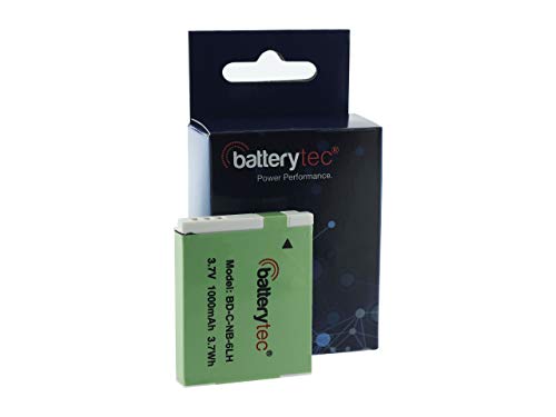 Batterytec® Batteria per CANON NB-6LH, Canon SX520...