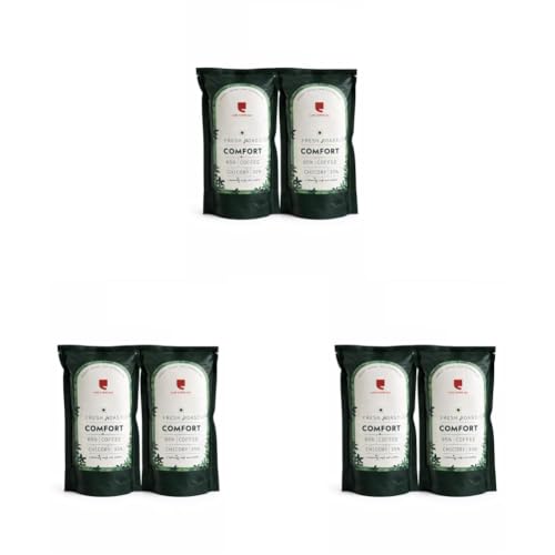 Image of Cafe Coffee Day Comfort 65% Coffee 35% Chicory - 200Gm Each (Pack Of 6) | Medium To Dark Roast | South Indian Filter Coffee | Fresh From Chikmagalur Factory, Packet