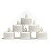 12 Battery Operated LED Tealight Candles Flameless Heatless Faux Wedding Holiday Christmas Thanksgiving Party Light Dozen